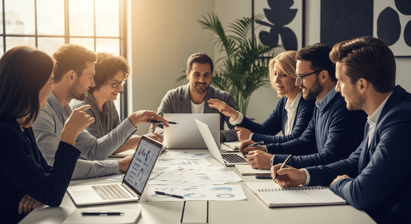 The 360Summits production team collaborating